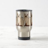 Mug De Voyage Siamese cat cartoon (Centre)