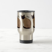 Mug De Voyage Siamese cat cartoon (Centre)