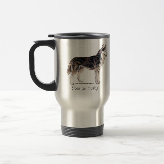 Mug De Voyage Sibérien Husky ! (Gauche)
