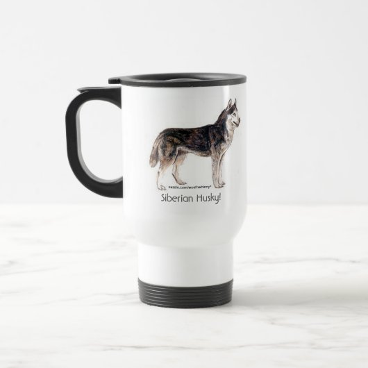 Mug De Voyage Sibérien Husky ! (Gauche)