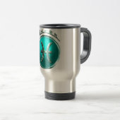Mug De Voyage Signe astrologique de Poissons (Devant droit)