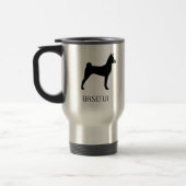 Mug De Voyage Silhouette de Basenji (Gauche)