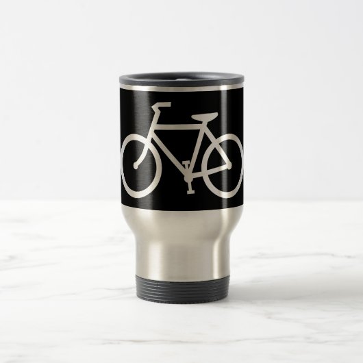 Mug De Voyage silhouette de bicyclette (Centre)