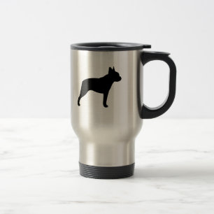 Mug De Voyage Silhouette de Boston Terrier