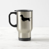 Mug De Voyage Silhouette de chien teckel (Gauche)