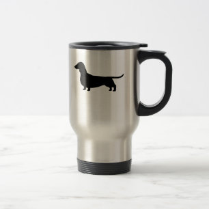 Mug De Voyage Silhouette de chien teckel