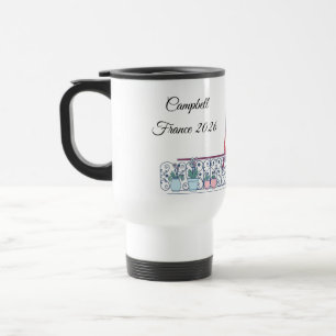 Mug De Voyage Silhouette de fenêtre moderne de Paris Esthétique