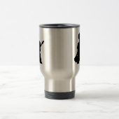 Mug De Voyage Silhouette de guitariste - B&W (Centre)