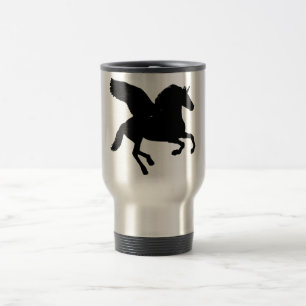 Mug De Voyage Silhouette de la licorne ailée