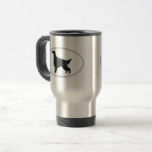 Mug De Voyage Silhouette de poseur irlandais (Devant gauche)