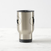 Mug De Voyage Silhouette de poseur irlandais (Centre)