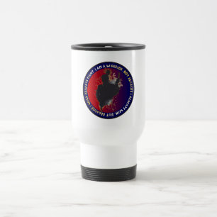 Mug De Voyage Silhouette de Samouraï - Citation de Guerrier Japo