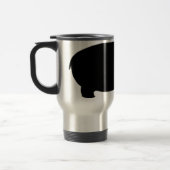 Mug De Voyage Silhouette d'hippopotame (Gauche)