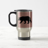 Mug De Voyage Silhouette d'ours noir (Gauche)