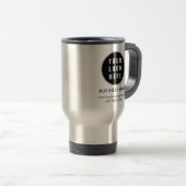 Mug De Voyage Simple Business Logo and Website Promotional (Devant droit)