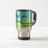 Mug De Voyage Simple merci ajouter des détails sur le nom de l'e (Devant droit)