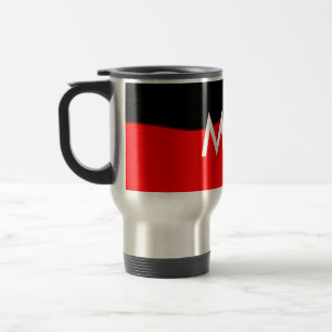 Mug De Voyage Simple monogram add your name letter man minimal t