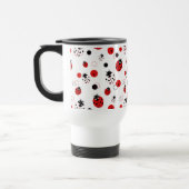 Mug De Voyage Simple Motif Ladybug rouge, noir et blanc (Gauche)