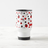 Mug De Voyage Simple Motif Ladybug rouge, noir et blanc (Centre)