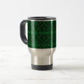 Mug De Voyage Simple Scribble | Carreaux miroir | Vert | (Devant gauche)