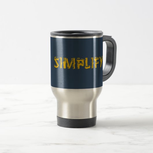 Mug De Voyage Simplifier (Devant droit)