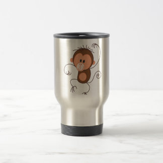 Mug De Voyage Singe mignon de danse