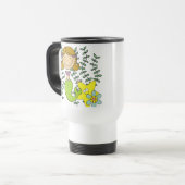 Mug De Voyage Sirène d'une chevelure de Brown (Devant gauche)