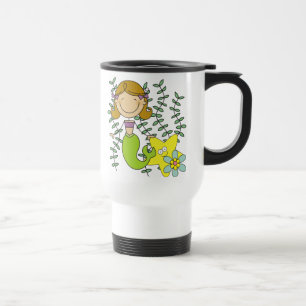 Mug De Voyage Sirène d'une chevelure de Brown