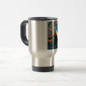 Mug De Voyage sirène rouge et bleue (Devant gauche)