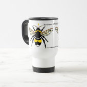 Mug De Voyage Siroter du café ! Bumble BEE - Conservation - Ecol (Devant gauche)