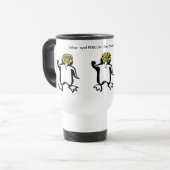Mug De Voyage Siroter du café ! PENGUIN Jaune - Faune - (Devant gauche)