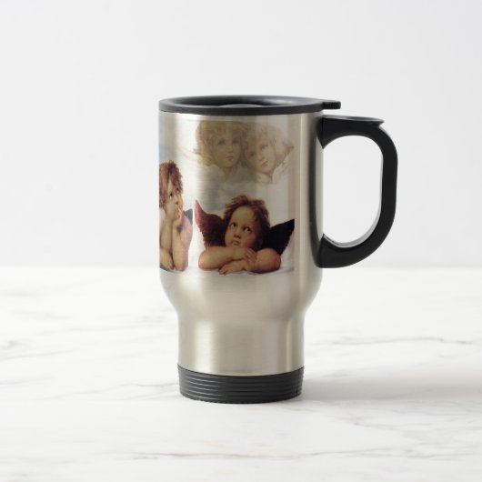 Mug De Voyage Sistine Madonna 2 anges par Raphael (Droit)