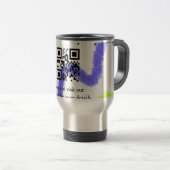 Mug De Voyage Site web simple de société commerciale code-barres (Devant droit)