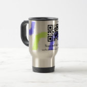 Mug De Voyage Site web simple de société commerciale code-barres (Devant gauche)