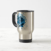 Mug De Voyage skateboard. bulles. (Devant gauche)