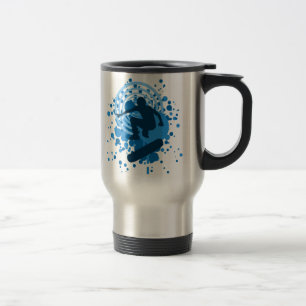 Mug De Voyage skateboard. bulles.