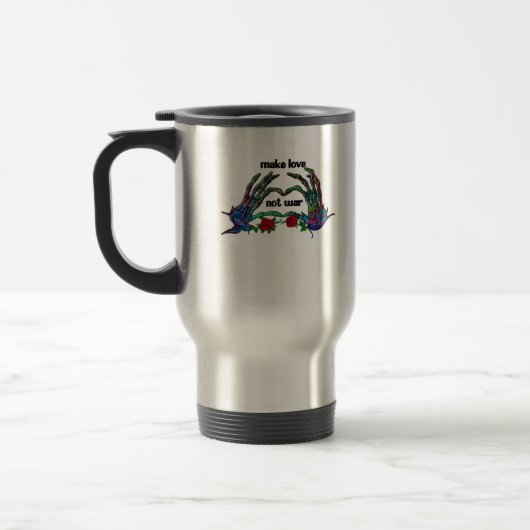 Mug De Voyage Skeleton conception de coeur main (Gauche)