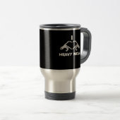 Mug De Voyage Skeleton Hands Heart - Drôle Halloween (Devant droit)