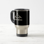 Mug De Voyage Skeleton Hands Heart - Drôle Halloween (Devant gauche)