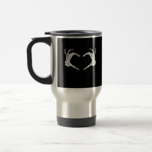 Mug De Voyage Skeleton Heart Hands Classic (Gauche)