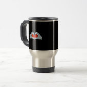 Mug De Voyage Skeleton Heart Hands Classic & Basic Halloween (Devant gauche)