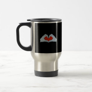 Mug De Voyage Skeleton Heart Hands Classic & Basic Halloween