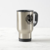 Mug De Voyage Skeleton Heart Hands Drôle (Devant droit)