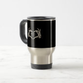 Mug De Voyage Skeletons Token Heart Hands (Devant gauche)