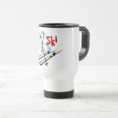 Mug De Voyage ski - 2 (Devant droit)