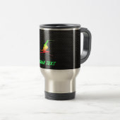 Mug De Voyage Ski lisse de neige (Devant droit)