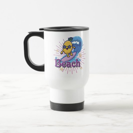 Mug De Voyage Ski nautique Ananas (Gauche)