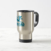 Mug De Voyage Ski papa Cool Mountain Graphic (Devant droit)