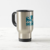 Mug De Voyage Ski papa Cool Mountain Graphic (Devant gauche)