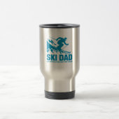 Mug De Voyage Ski papa Cool Mountain Graphic (Centre)